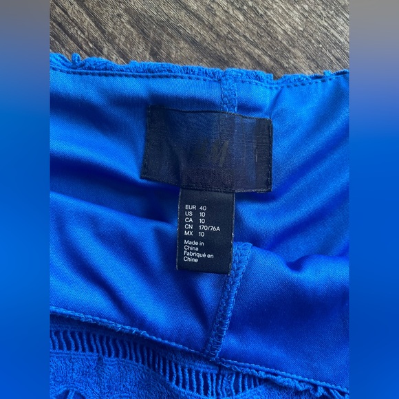 H&M Crochet Shorts Lace Shorts high waist high rise Party Shorts Medium - Picture 3 of 5